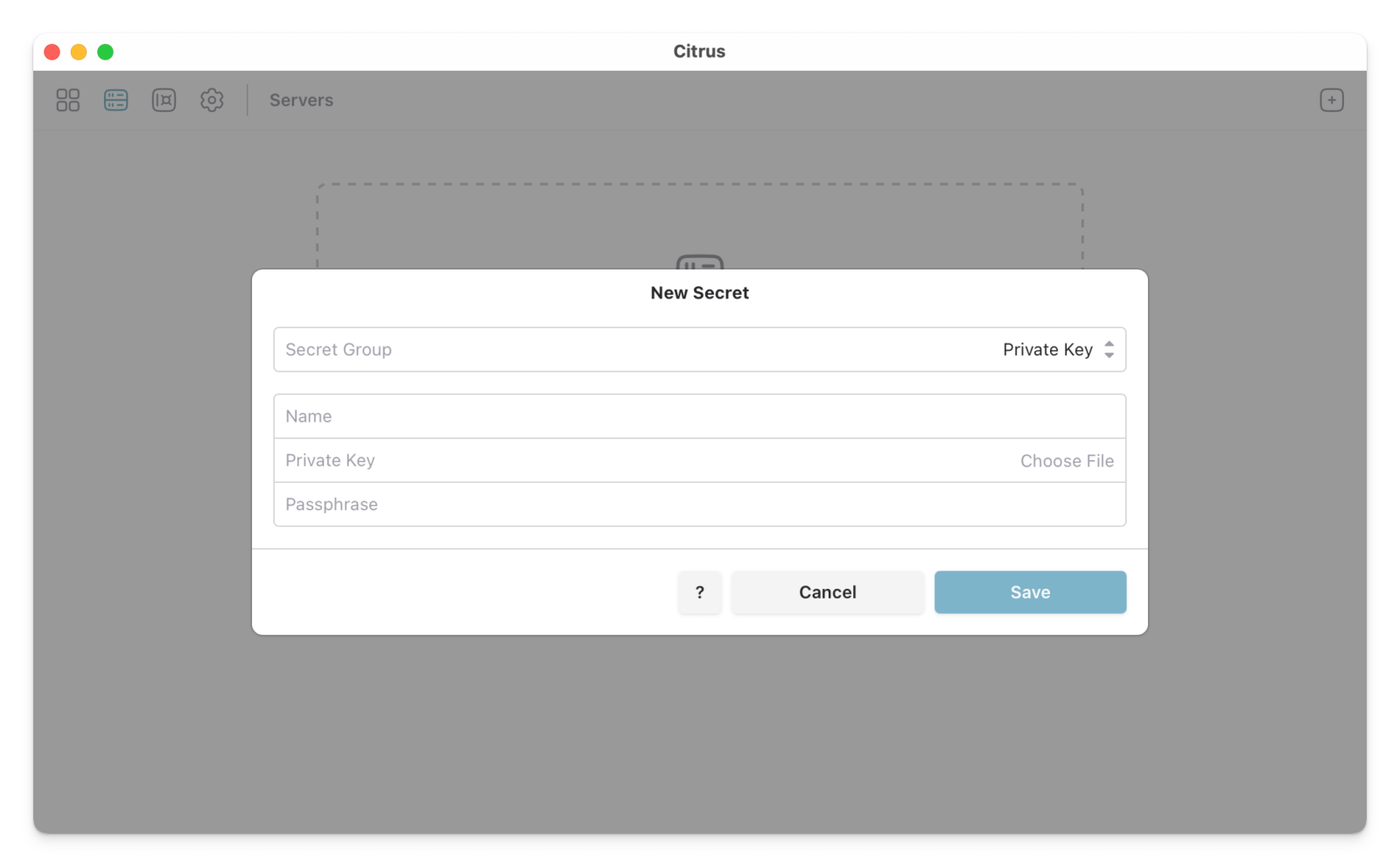 Appending a private key
